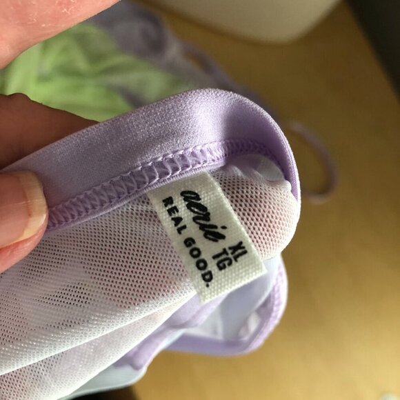 Aerie Smoothez Mesh Bodysuit in Violet Flurry - NWT's - Picture 5 of 11